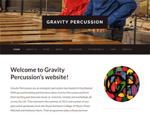 Tablet Screenshot of gravitypercussion.info